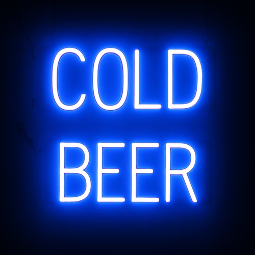 Insegna birra fredda - insegna,