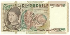 5000 LIRE RITRATTO D'UOMO