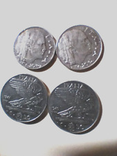 N°4  MONETE  REGNO D'ITALIA  C20 1941+C20 1942+C50 1940+C50 1941 COME FOTO