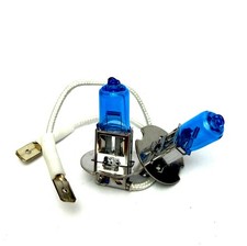 2x H3 55W 12V ottica xeno blu