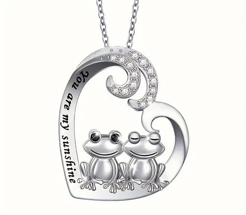 Collana cuore rana colore - collana,