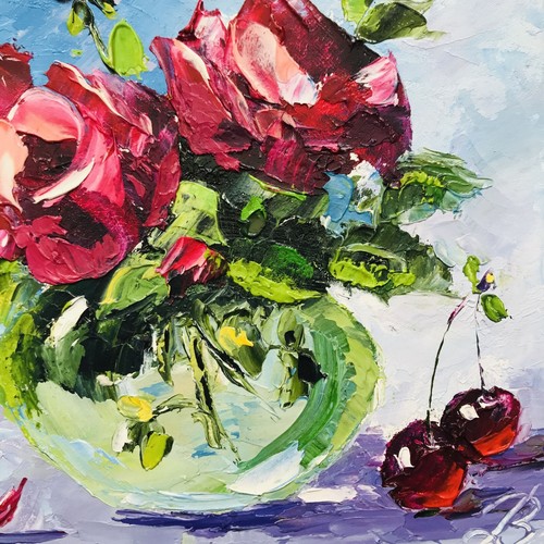 Original artwork rose - original,