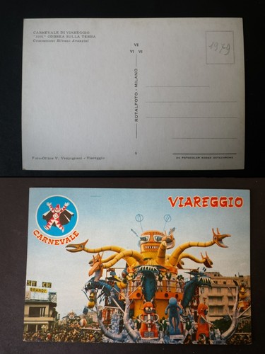 Cartolina carnevale viareggio - cartolina,