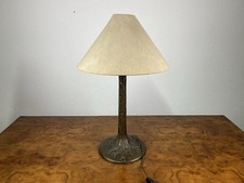 Lampada tavolo bronzo tessuto