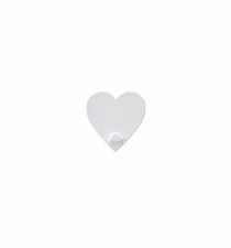 KalaMitica Cuore Design Appendino Magnetico, Resina ABS, Bianco, 5,5 x 5,1 cm (P