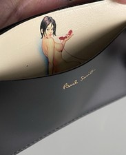 Portafoglio Paul Smith Naked Lady in pelle porta carte di credito nuovo con etichetta