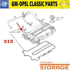 OPEL CORSA D OPEL CORSA C KIT 12 GUARNIZIONE ALBERO A CAMME ORIGINALE 93186771