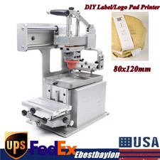 Dia. Macchina da stampa tampone tazza inchiostro 3,5" stampante manuale con tampone gomma 1 pz