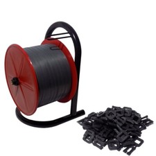 KIT REGGITURA MANUALE ROTOLO REGGETTA 12 mm 900 m  + PORTA ROTOLO SIGILLI FIBBIA