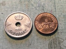 MONETE NORVEGIA  50 ORE  1948