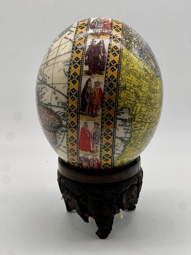 Decoupage uovo struzzo - decoupage,