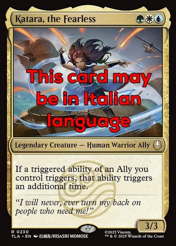 Mtg katara the fearless - mtg, katara,