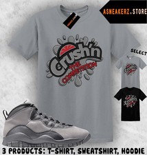 T-shirt maglietta abbinata AJ 10 Shadow 2025 da abbinare sneaker Fresh Crush