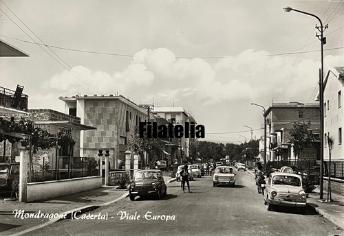 Cartolina mondragone viale - cartolina,