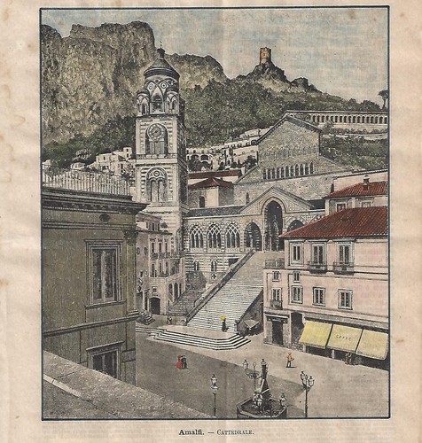 Stampa antica amalfi - amalfi, la