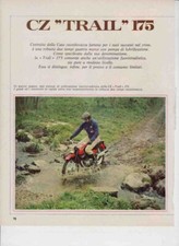 advertising TEST MOTO CZ TRAIL 175  1972 MOTOCECOSLOVACCHE ENDURO EPOCA