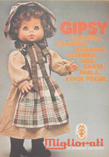 Pubblicità Advertising Werbung Italian 1978 BAMBOLA MIGLIORATI GIPSY CAMMINA.