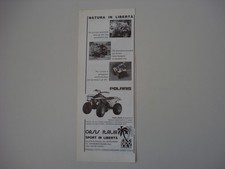 advertising Pubblicità  1988 POLARIS TRAIL BOSS OASIS ITALIA