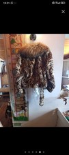 Pelliccia Vera Leopardata Vintage Cappotto Giacca Donna Real Fur Animal Pr