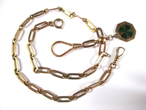 Antica catena per orologio - , oro