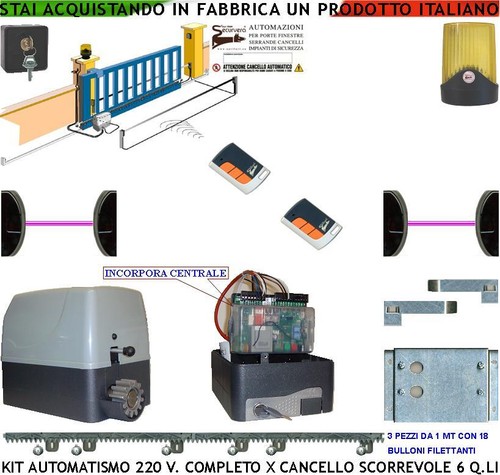 Cancello scorrevole automatico - scorrevole,