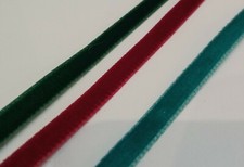 1 mt NASTRO VELLUTO   6 mm - COLORI ASSORTITI