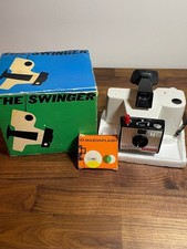 Polaroid Swinger Model 20 | Complete, Working, w/ Flash Bulbs & Original Box