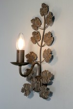 applique parete stile classico rustico vintage fiammingo ferro battuto floreale