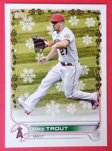 2022 topps holiday mike trout - 2022,