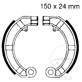 11904 brake shoes without - 11904-brake,