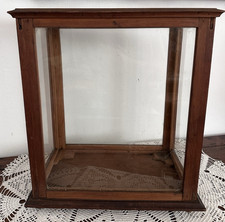 Teca in legno - vetri sui 5 lati - ideale per orologio/statua