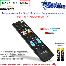 Telecomando Dual System Programmabile Per 1 o 4 Apparecchi TV