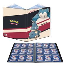 Pokémon Album Porta Carte 180 Carte 9 Tasche Snorlax e Munchlax