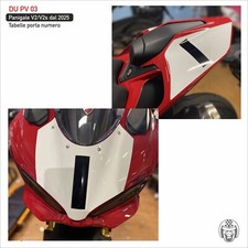 Adesivi tabelle portanumero con numero cupolino coda Ducati Panigale V2/V2S 2025