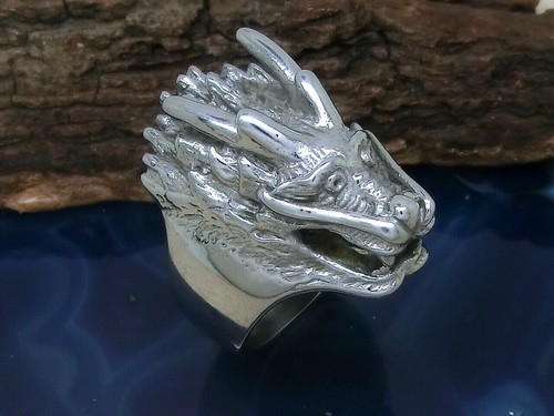 Drago testa anello - 3d,