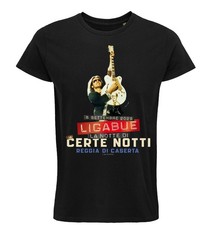 T-shirt LIGABUE La Notte Di Certe Notti 6 settembre CASERTA 2025 Nera/Bianca