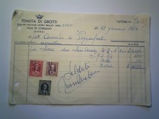 Ricevuta tenuta grotti - ricevuta, di