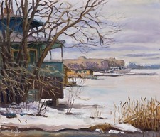 Paesaggio invernale all'aperto