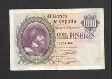 1000 pesetas 1940 - pesetas, serie