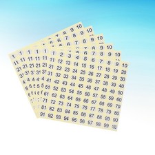  30 Sheets Numeri Stickers