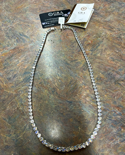 Collana tennis gra moissanite - tennis,