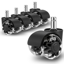 Set di 5 sedie da ufficio, 11 x 22 mm, ruote per sedie da gioco (non per (H1x)