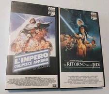 2 Vhs Star Wars Impero Colpisce Ancora  Ritorno Jedi CBS FOX Rare