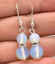 Orecchini pendenti vera pietra di luna naturale con GARANZIA argento 925 NUOVI