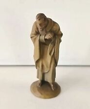 Anri Kuolt San Giuseppe statuina presepe in legno H. 7,5 CM Vintage