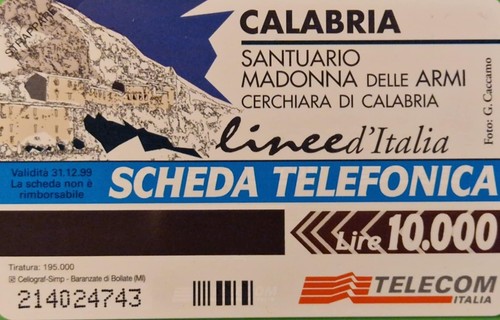 Scheda telefonica calabria - telefonica,