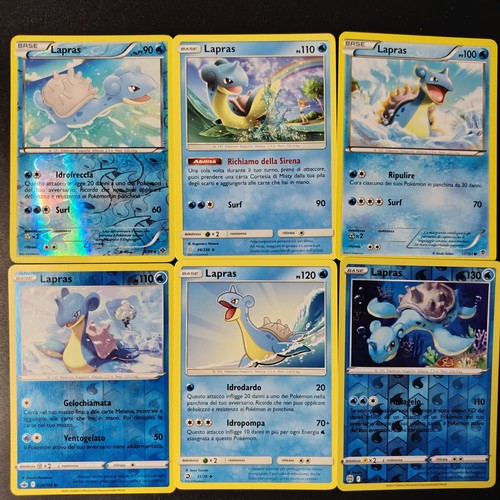 Pokemon lotto lapras reverse - lotto,
