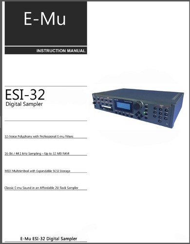 Esi digital sampler - e-mu, esi-32