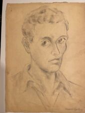 AUTORITRATTO, ANNI CINQUANTA, FIRMA DA DECIFRARE BEL FORMATO pittura italiana