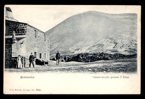 Cartolina catania osservatorio - cartolina,